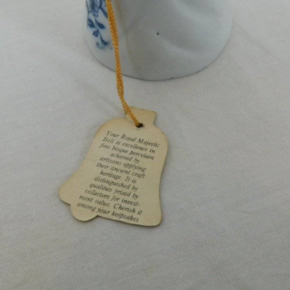 Jasco Royal Majestic Bells Porcelain Bisque Girl Bunny Figurine Origianl Tags - Picture 8 of 10